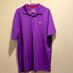 Purple Under Armour polo. Size XL
